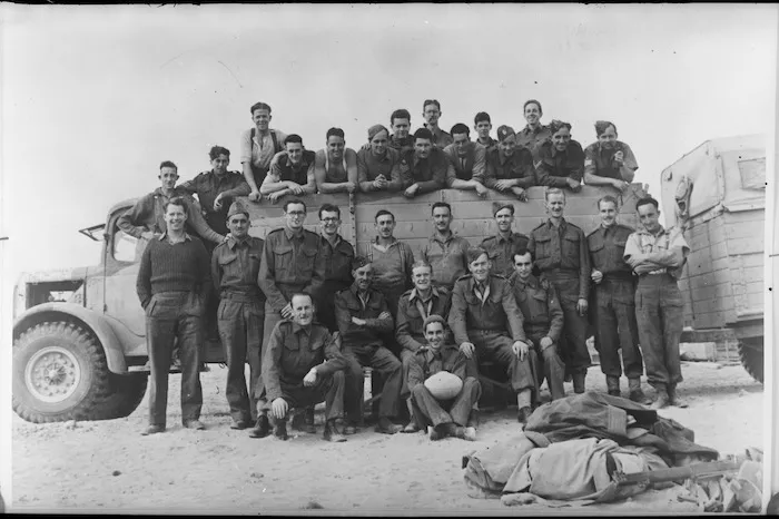 Members of Kiwi Concert Party group in Syria - Photograph taken by Private Habgood