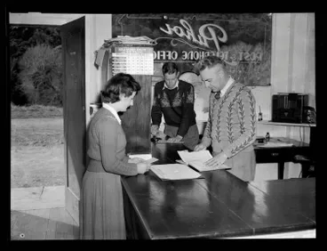 Puhoi Post Office, 1953 Image: Puhoi Post Office, 1953