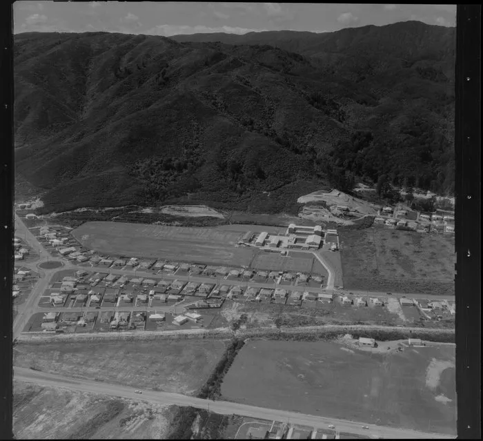 Wainuiomata with Eastbourne hills