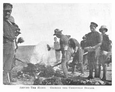 Image: Around The Hangi. Cooking the Christmas Dinner