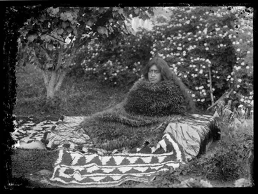 Image: Woman in kahu kiwi