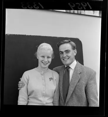 Image: Engaged couple, Lydia Ann Chappell and Gerald Frengley