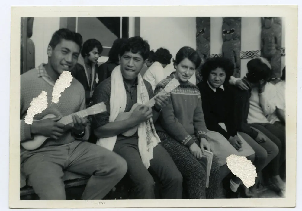 Group at meeting house