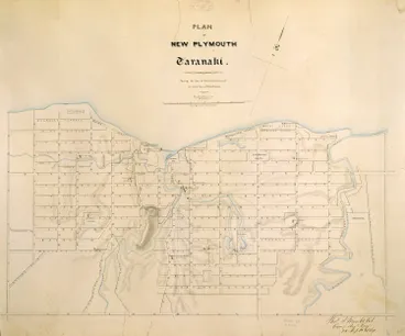 Image: Plan of New Plymouth, Taranaki