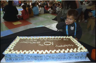 Image: Archi Rangi at the Wainuiomata Kohanga Reo - Photograph taken by John Nicholson.