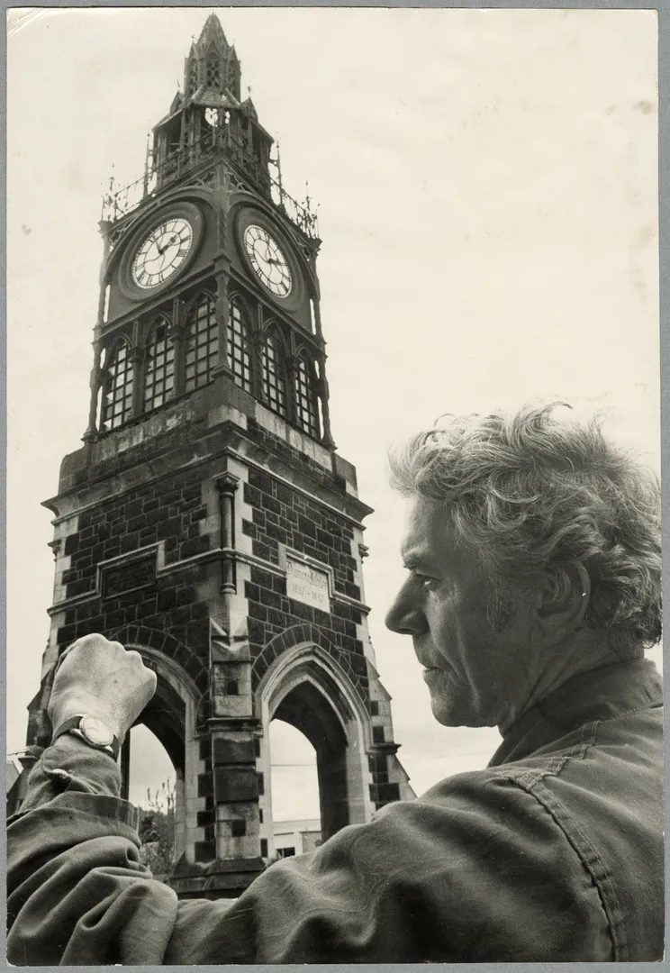 Checking the Victoria Street clock