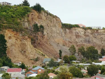 Image: Collapsed cliff at Redcliffs