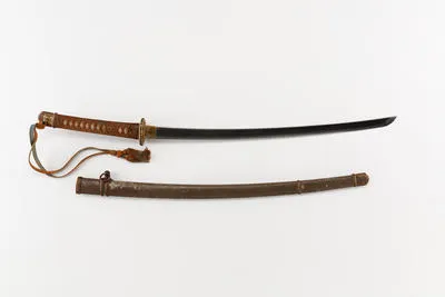 sword, samurai (and scabbard and lanyard)
