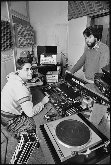 Image: Te Upoko o Te Ika, Maori language radio station, Wellington - Photograph taken by Merv Griffiths