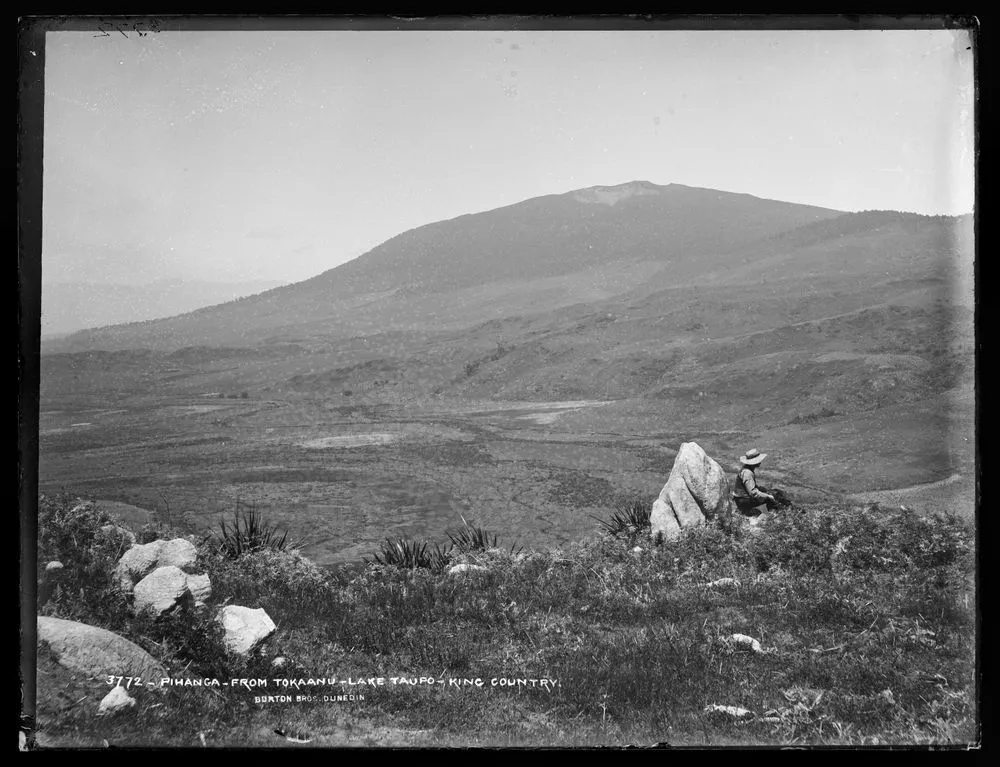 Pihanga, from Tokaanu, Lake Taupo, King Country