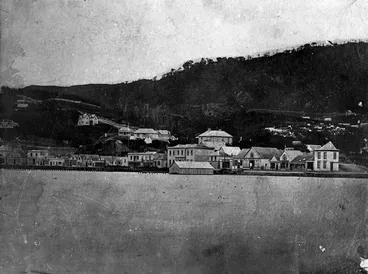 Image: Davis, William Henry Whitmore, 1812-1901 :Lambton Quay and Brandon's Corner