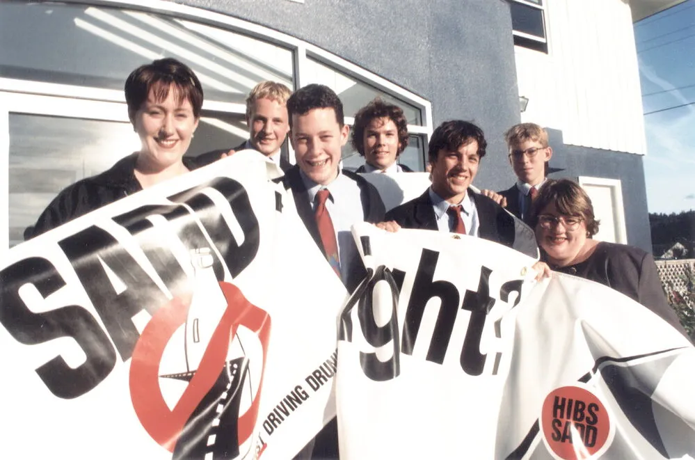 HIBS; Hutt International Boys' School; Students Against Drunk Driving group.