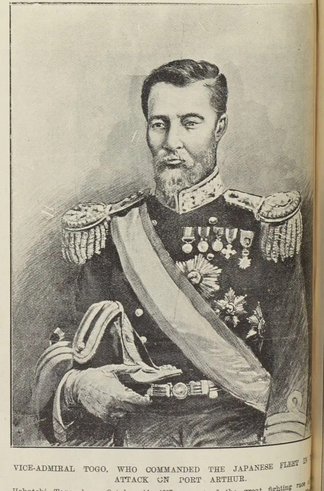 Vice-Admiral Togo, who commanded the Japanese fleet in the attack on Port Arthur