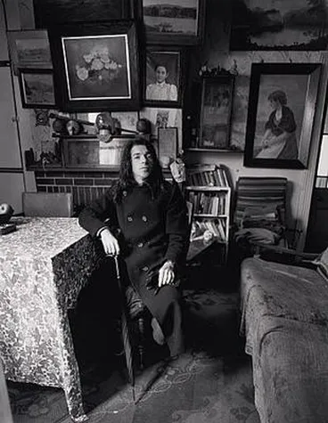 Image: 1974. The parlour. Gunson Street. Freeman's Bay. Tāmaki Makaurau Auckland.Tony Fomison
