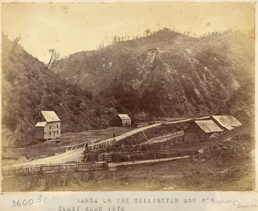 Image: Ngauranga, on the Wellington and West Coast Road