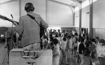 Image: Dance at St John's Hall; The Bitter End guitarist and dancers