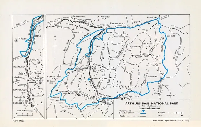 Arthur's Pass National Park / drawn by the Department of Lands & Survey.