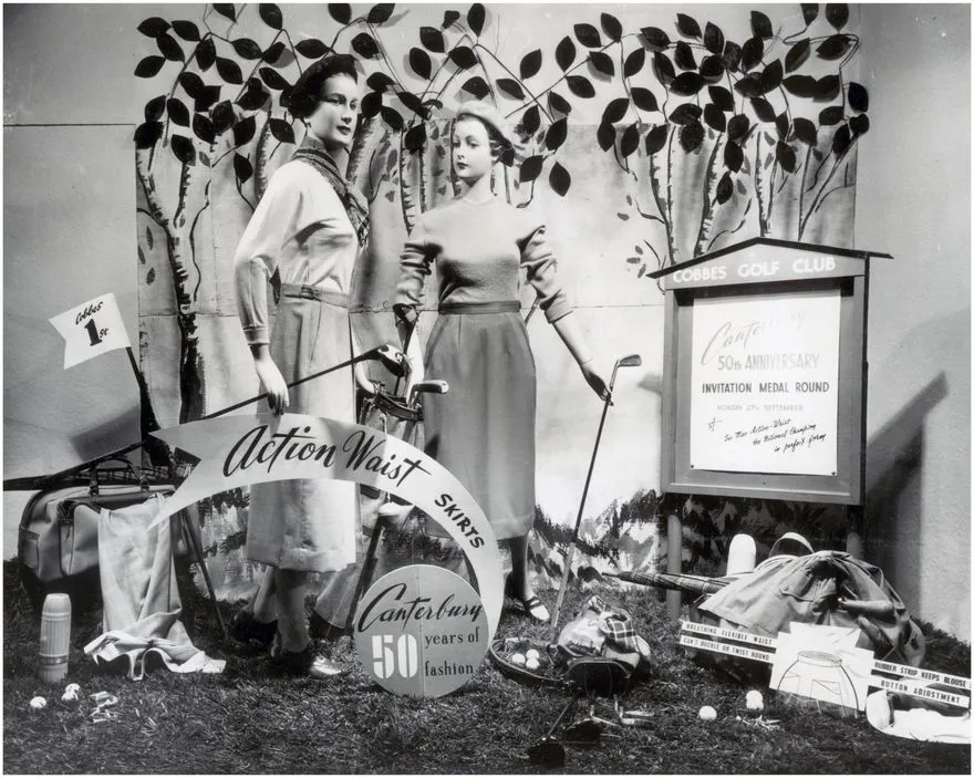 Cobbes' of Feilding display & advertising work by Peter Pitman