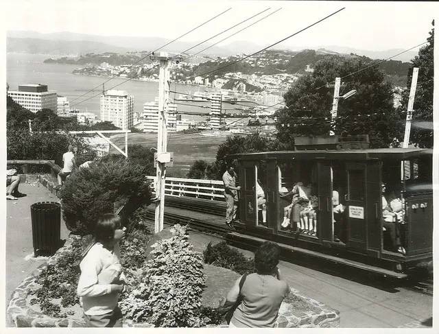 Visitors to Wellington ride on the cable car and enjoy the view from Lookout Point
