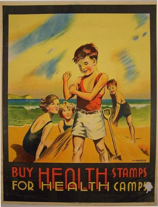"Buy Health Stamps for Health Camps" [poster]