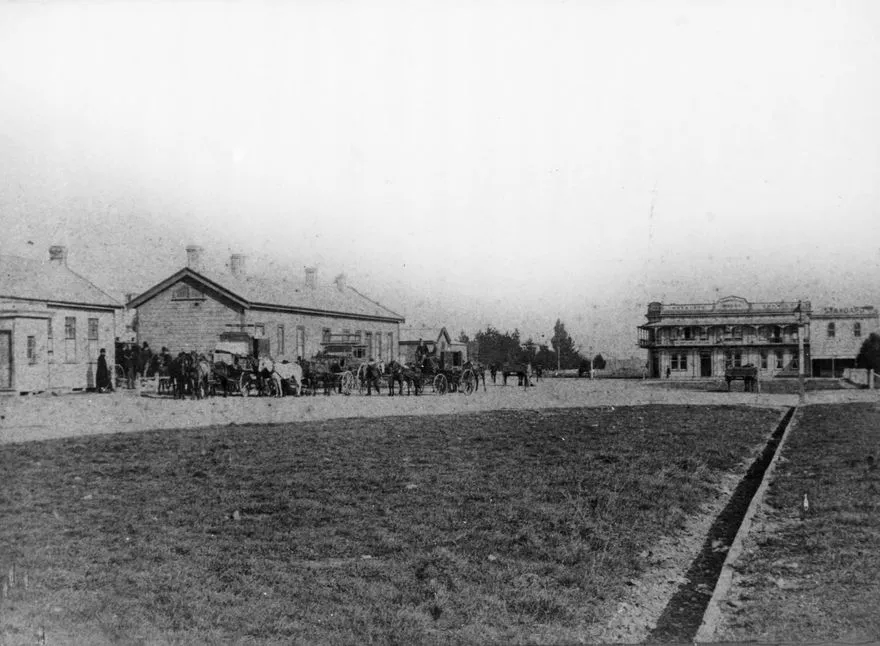 Palmerston North Railway Station in The Square