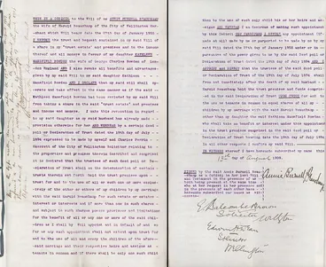 Image: Annie Beauchamp's probate