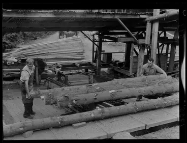 Image: A sawmill at Berhampore, Wellington