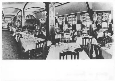 Photo from Souvenir Menu. Milne & Choyce Tearoom.