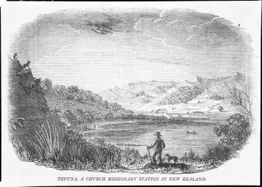 Mission Station at Te Puna, 1838 Image: Mission Station at Te Puna, 1838