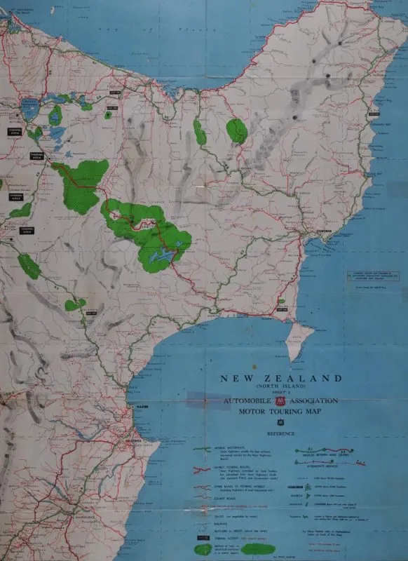 East Coast Touring Map