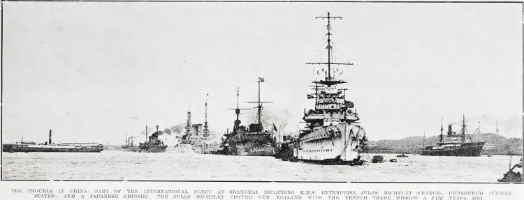 The Trouble In China: Part of the International Fleet At Shanghai