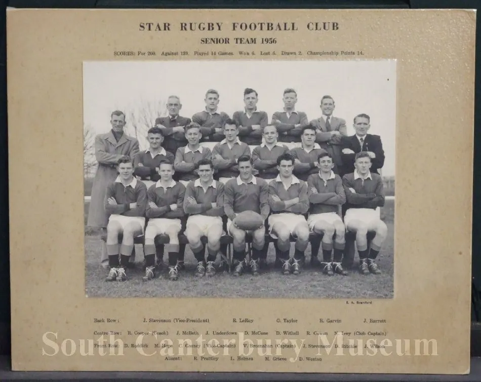 Star Rugby Football Club Senior Team 1956