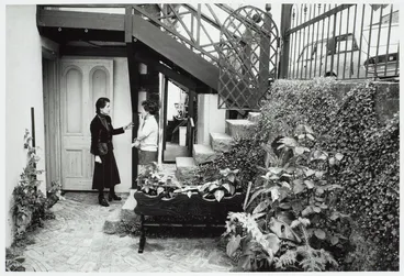 Image: Jacqueline Fahey and friend, Parnell, Auckland
