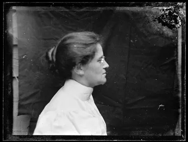 Image: Profile portrait of Cybele Ethel Kirk