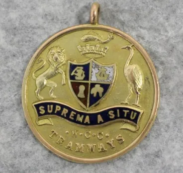 Image: Medals, Tramways pass