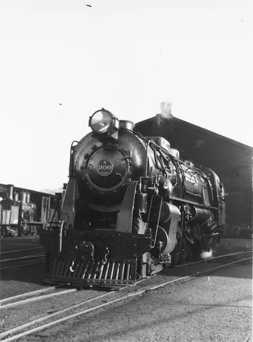 Image: New Zealand Railways locomotive K 900 at Thorndon, Wellington