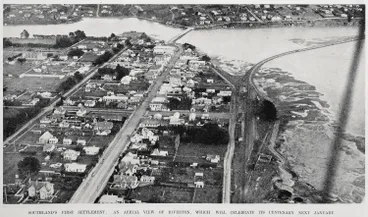 Image: Southland's first settlement: an aerial view of Riverton, which will celebrate its centenary next January