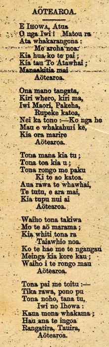 'Aotearoa' in Te Korimako