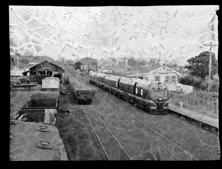 Inaugural Northland Railcar Service, Kaikohe, 1956