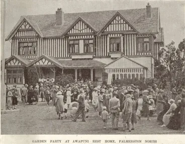 Image: Garden party at Awapuni Rest Home, Palmerston North