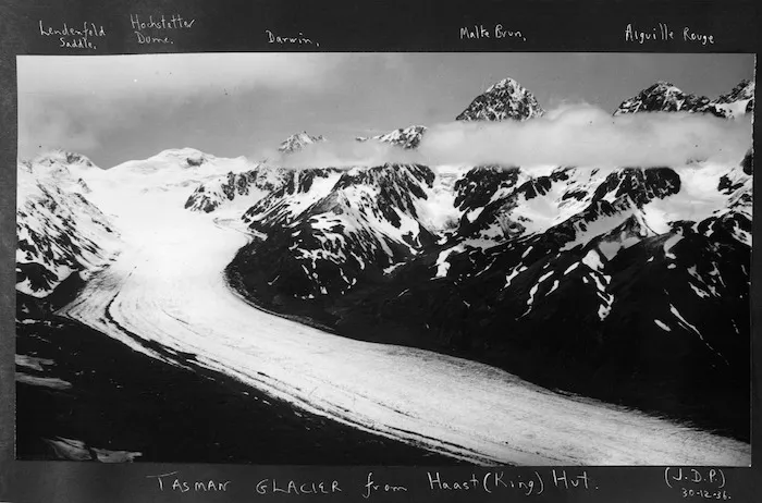 The Tasman Glacier from Haast (King) Hut