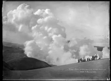 Image: Viewing Rotomahana from Te Hape-o-Toroa, 1886