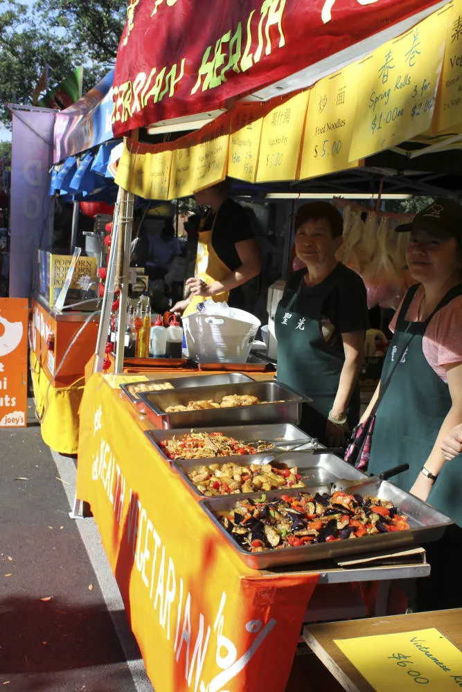 Traditional Asian food, Auckland Lantern Festival.