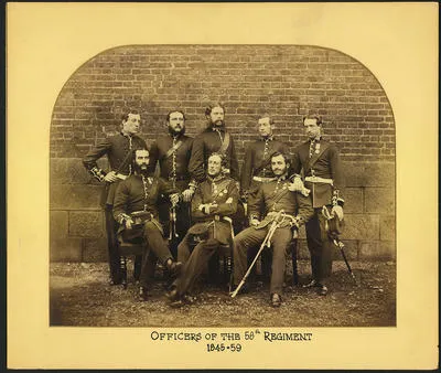 Officers 58th Regiment 1845-1859