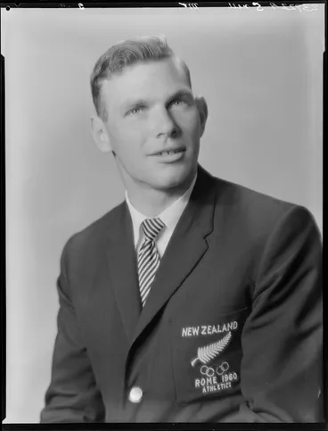 Image: Peter Snell, athlete with New Zealand Olympic Team. Rome, 1960
