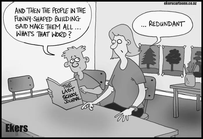 Ekers, Paul, 1961-:"And then the people in the funny shaped building said make them all...what's that word?" 6 September 2013