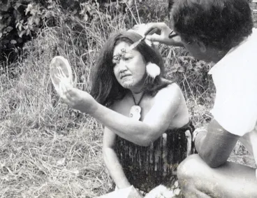 Image: Aunty Dovey in Te Rauparaha film, 1971