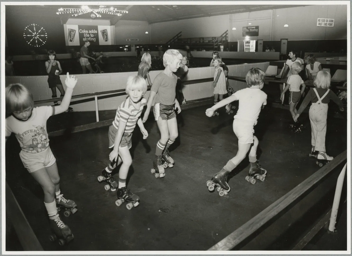 Children skating at Skateways