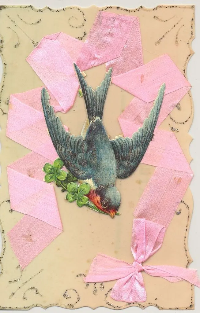 Collaged postcard. 1914-1918.