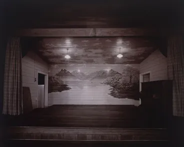 Image: Hall interior. South Springston, near Leeston. From the portfolio: View - 10 Photographs by Laurence Aberhart